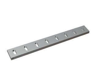 Stator knife 795x100x22, Premium Line, 8 slotted holes, cutting edge 75°, Y version for Herbold Meckesheim USA - Resource Recycling Systems Inc. 