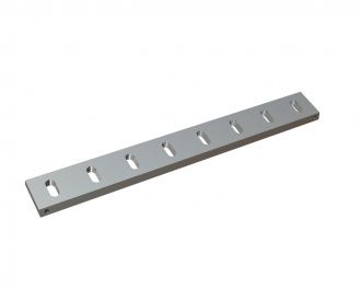 Stator knife 795x100x22 Premium Line 8x long slots, edges 75°, X-version for Herbold Meckesheim USA - Resource Recycling Systems Inc. Zerma GSH 800/1600