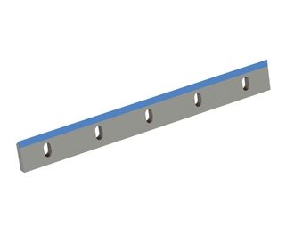Stator knife 813x96x24, Hybrid Line, cutting edge 65°, M12, carbide grade H5, 5x slotted holes 22x43 for Previero 