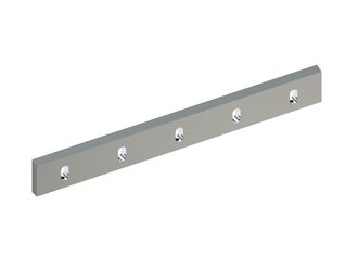 Stator knife 813x98x24, Premium Line, 5 slotted holes, cutting edge 75°, 3xM12 threads, W version for Previero 