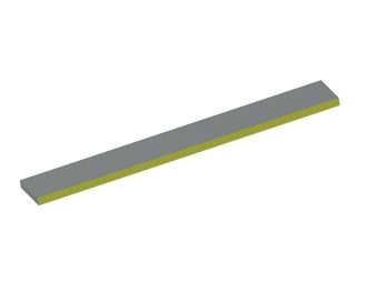 Stator knife 826x90x19 Eco Line, cutting edge 75°, Y version for Previero | Sorema 