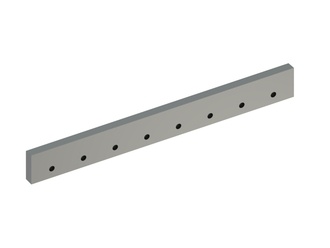 Stator knife 830x97x30 Premium Line, chamfer 85°, 8xM20, Y-version 