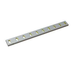 Stator knife 978x100x22, StandardCut, 10 slotted holes, cutting edge 75°, X version for Able Maschinenvertriebs GmbH 