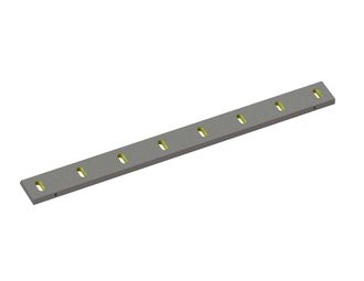 Stator knife 988x85x18, Eco Line, 8 slotted holes, cutting edge 75°, X version for Zerma | AMIS 