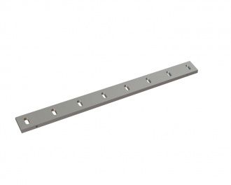 Stator knife 988x85x18, PremiumCut, 8 slotted holes, cutting edge 75°, version X for ZERMA America LLC Zerma GSE 700/1000