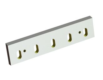 Stator knife top 476x109x23 Eco Line blade 76°, 5 asymmetrical slotted holes 23x45, 2xM12 for Cumberland 