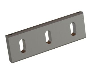 Statormesser 295x100x22, Premium Line, 3 Langlöcher, Schneide 4.5x40°(vorn)/80°, 4xM12 Gewinde für Herbold Meckesheim GmbH 