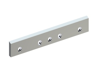 Statormesser 351x68x14, Premium Line, 5 Langlöcher, Schneide 75°, 3xM8 Gewinde, Y-Variante für Tria 
