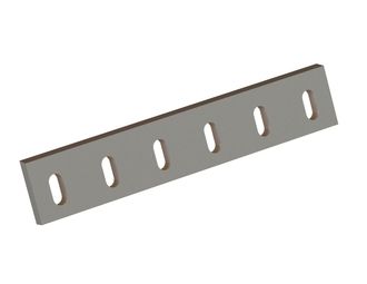 Statormesser 412x78x17, Premium Line, 6 Langlöcher, Schneide 81°, 2xM8, X-Variante 
