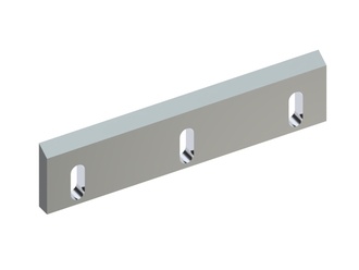 Statormesser 500x120x25 Premium Line, 2xM12 Gewinde, 3 LL, Schneide 30°, X-Variante 