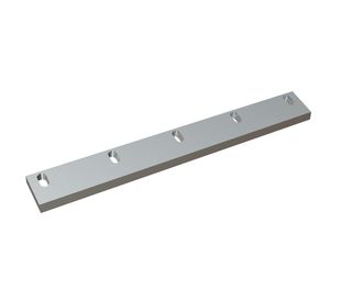 Statormesser 654x80x20, 5 Langlöcher, Schneide 75°, X-Variante für Herbold Meckesheim GmbH Herbold SML