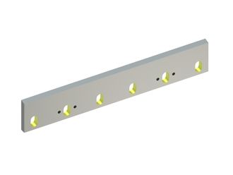 Statormesser 700x120x20, Eco Line, 6 Langlöcher, Schneide 79°, 4xM10, X-Variante 