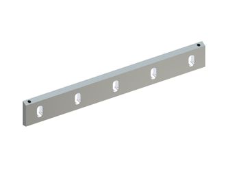 Statormesser 710x100x22, Premium Line, 5 Langlöcher, Schneide 75°, 2xM12, X-Variante für Zerma | AMIS 