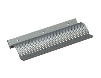 Strainer basket 543 wide, Screen thickness= 6 Perforation Ø8, spacer 4 for Vecoplan 