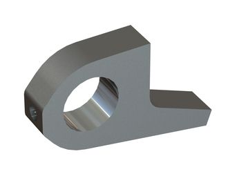 Strap securing strainer frame for Lindner Recyclingtech 