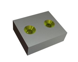 Strip knife 96x80x31 Eco Line, 2 countersinks on both sides, X version for AMB Technology GmbH 