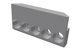 Support centre supérieur, version 110x110, 5 trous pour Vecoplan Vecoplan VVZ