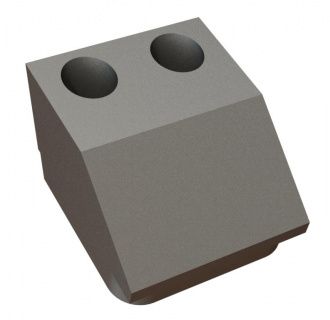 Support de coin pour support de couteau 144x120x73, 2 trous fraisés pour MeWa | Ehehalt | Andritz MeWa | THM Recycling Mewa UG 1007