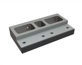 Support de contre-couteau 390x205x72, renforcé pour Amni Maschinenbau GmbH 