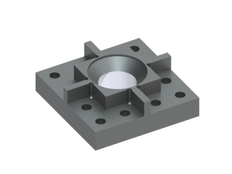 Support de couteaux 145x145x47, 4 coins avec découpes droites pour 12 couronnes de coupe en carbure pour Lindner Recyclingtech 