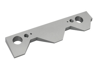 Support left 110x110 Conversion clamped on screwed counter blades for Vecoplan 