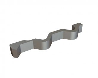 Support plate for scraper comb version 117 for Lindner Recyclingtech Lindner Jupiter