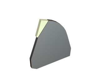 Support rib with wedge for scraper comb beam for Komet / Power Komet for Lindner Recyclingtech 