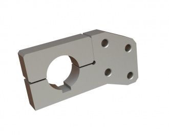 Supporto cestello vaglio 2 parti 285x155x40, 4 fori, 2x filettatura M16 per Vecoplan Vecoplan VAZ