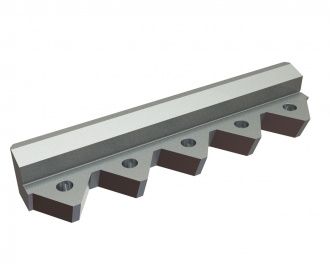 Supporto coltello rotore sinistra 399x94x70, per uso con coltelli rotore t=25mm per Eldan Recycling Eldan HR 162