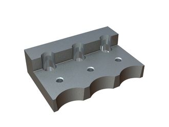 Supporto controcoltello 345x230x97, versione 126 per Lindner Recyclingtech Lindner Meteor 2500