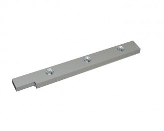 Supporto vaglio sinistra 600x65x35, 3 fori svasati, versione B1 per Hosokawa Alpine AG 