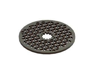 Tamis de coupe Ø329x12 Creusabo perforation à 3 angles, passage de la bille Ø15 