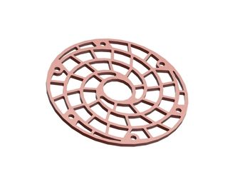 Tamis de coupe Ø430x12 perforation 40, entretoise 8 Hardox 
