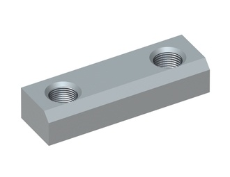 Threaded bar 100x30x20, 2x M18, with chamfer for MeWa | Ehehalt | Andritz MeWa | THM Recycling Mewa UG 1000