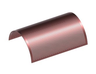 Tôle de criblage largeur 589, épaisseur de tôle t=6, perforation ronde Ø8, ligament 4, Hardox 