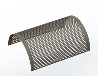 Tôle de criblage, largeur 977, épaisseur t=4, perforation Ø4, ligament 3 