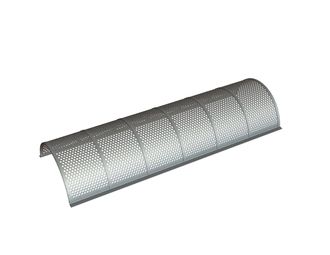 Tôle de crible largeur 1450, épaisseur t=3+2, perforation Ø4, ligament 2, acier de construction pour Eldan Recycling Eldan FG 1500