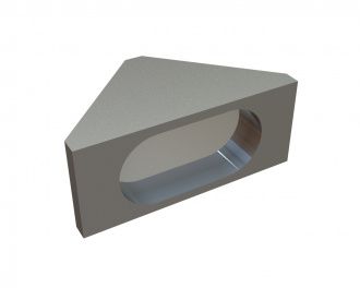 Tôle de support pour contre-lame 60x32x25 pour Lindner Recyclingtech Lindner Antares