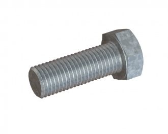 Tornillo de cabeza hexagonal M20x55 8.8 con rosca hasta la cabeza, DIN 933 / ISO 4017, galvanizado para Vecoplan Vecoplan VAZ 2500