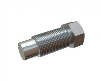 Vis de réglage longueur 113 mm, tête hexagonale entre plats 46 pour Lindner Recyclingtech Lindner Komet