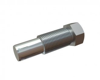 Vis de réglage longueur 137 mm, tête hexagonale largeur sur plats 46 pour Lindner Recyclingtech Lindner Jupiter