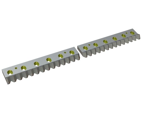 2-piece counter knife 1068x108x35/25 Eco Line, version 40, B1 version for Vecoplan Vecoplan VAZ 1100