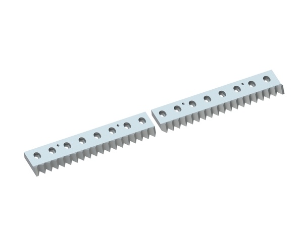 2-piece counter knife 1300x134x34 PremiumCut, version 40, X version for Vecoplan LLC (Retech) Vecoplan VAZ 1300