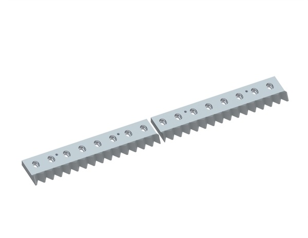 2-piece counter knife 1300x137x35 Premium Line, version 40, X version for Vecoplan LLC (Retech) Vecoplan VAZ 1300