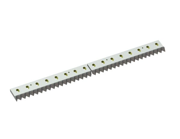2-piece counter knife 1594x141x34 Eco Line, version 40(43), B1 version for Vecoplan LLC (Retech) Vecoplan VAZ 200/160