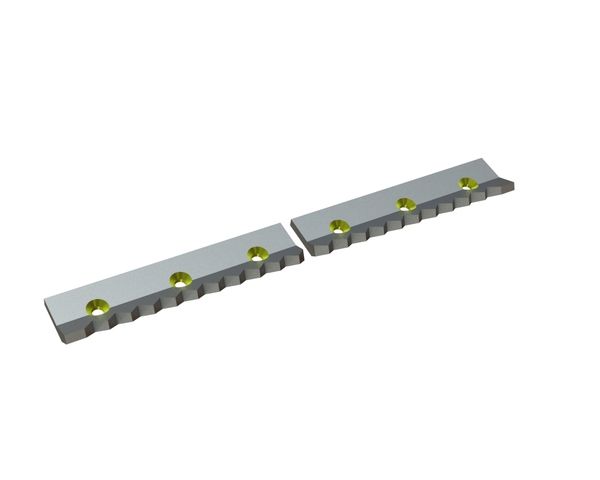 2-piece counter knife 794x94x15/35 Eco Line, version 40, X version for Weima Maschinenbau GmbH Weima WLK