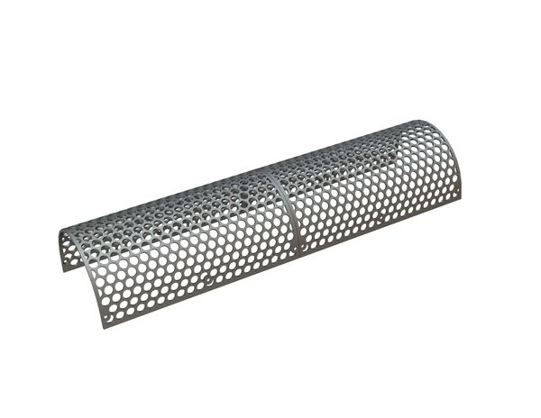 2-piece screen plate, width 2458, screen plate thickness t=15, perforation Ø50, ligament 10/11.3 for Weima Maschinenbau GmbH 