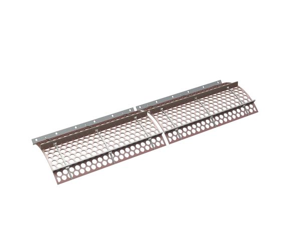 2x2-piece screen basket 2488 mm wide, screen plate thickness t=10, perforation Ø50 ligament 10/12 for Vecoplan Vecoplan V-EBS 2500