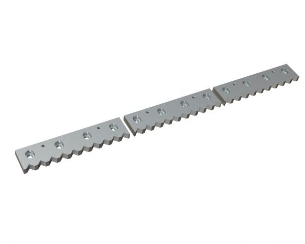3-piece counter knife 1298x96x28 Premium Line, version 40, X version for Vecoplan Vecoplan VAZ (mittlere Baureihe)