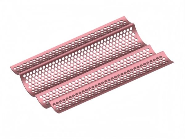 4-piece screen plate set, width 1525, plate thickness t=15, round perforation Ø35, ligament 8 for UNTHA America 